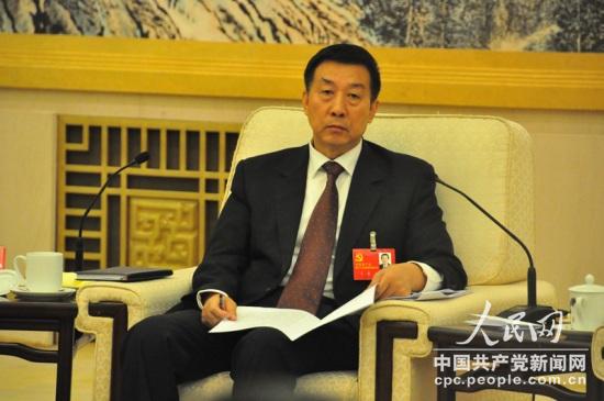 十八大代表、國(guó)資委主任王勇。人民網(wǎng)記者 曹華攝